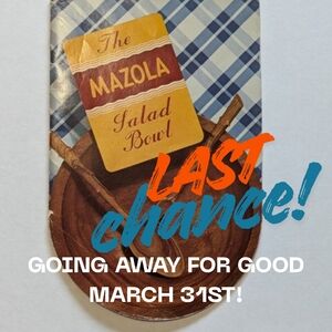 🚨LAST CHANCE🚨 Vintage 1938 The Mazola Salad Bowl booklet
